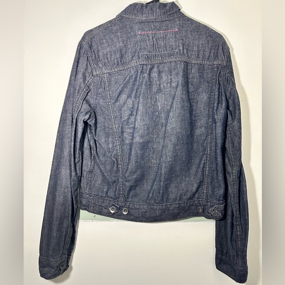 Vintage Gap (Product) Red Lightweight Denim Jacket Size Small - Picture 2 of 7